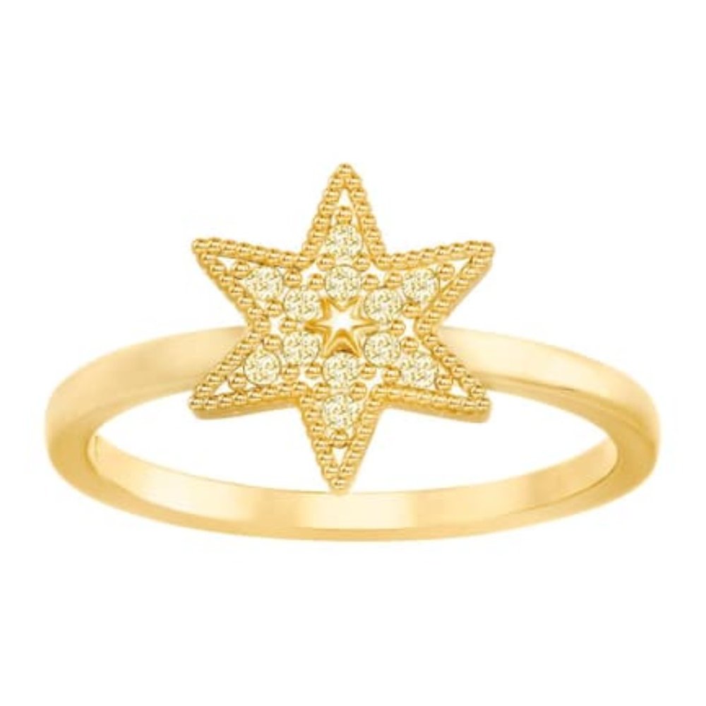 SWAROVSKI Gold Plated Star Crystal Ring